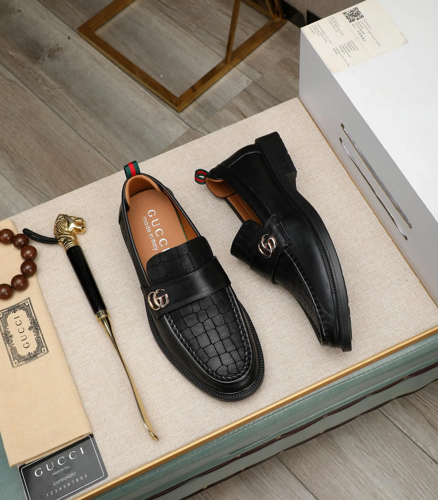 Men's men's shoes💰500📛📛Original (water-dyed cow lining) Gucci GUCCI official website formal shoes🌀 Italian🇮🇹imported cowhide➕top imported water-dyed cowhide lining💋Finely handmade original bottom, the real thing looks better when photographed in person Standard size 38-44